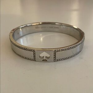 Kate Spade Thick Silver Bangle